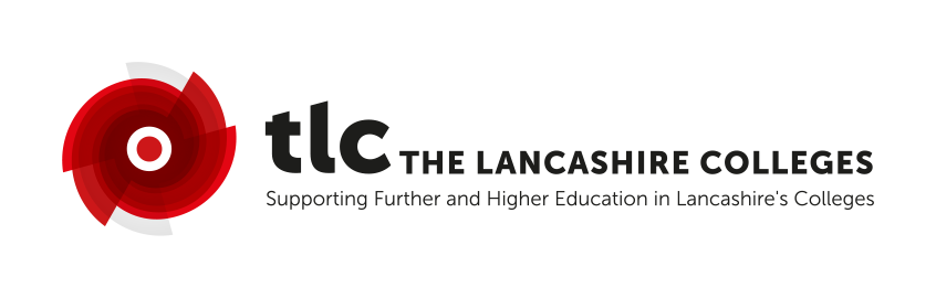 The Lancashire Colleges logo. Supporting Further and Higher Education in Lancashire's Colleges.