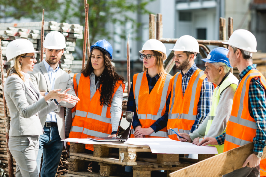 Skills Bootcamps page, generic image related to Construction