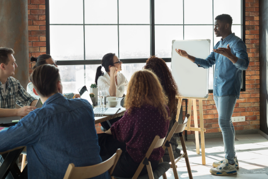 Skills Bootcamps page, generic image related to Leadership